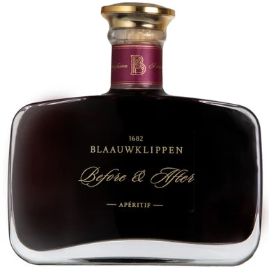 Bottle of Blaauwklippen Before & After Aperitif NV with rich fruit and spice.