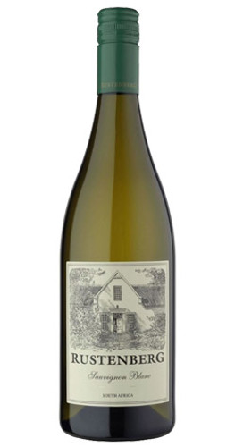 Bottle of Rustenberg Sauvignon Blanc, Stellenbosch 2023 white wine with tropical and citrus notes.
