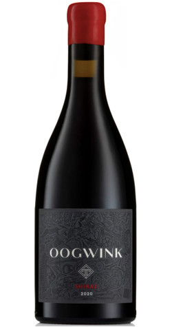 Bottle of Tempel Wines 'Oogwink' Shiraz, Paarl 2020 red wine with dark fruit and pepper.