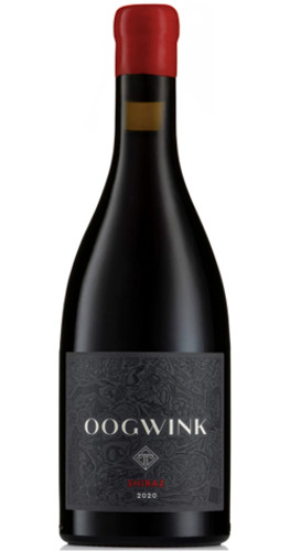 Bottle of Tempel Wines 'Oogwink' Shiraz, Paarl 2020 red wine with dark fruit and pepper.