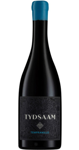 Bottle of Tempel Wines 'Tydsaam' Tempranillo, Wellington 2020 red wine with dark fruit and spice.