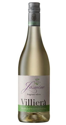 Bottle of Villiera Jasmine, white blend 2023 from Stellenbosch with notes of sweet flowers and spice.