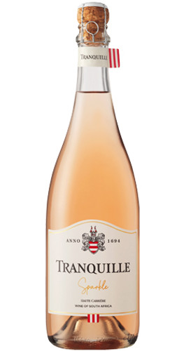 Bottle of Pierre Jordan Tranquille Sparkle, Western Cape NV sparkling wine with fresh berry and citrus notes.