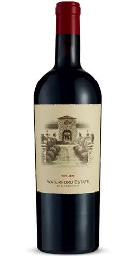 Bottle of Waterford Estate The Jem, Stellenbosch 2016 wine with dark fruit and spice.