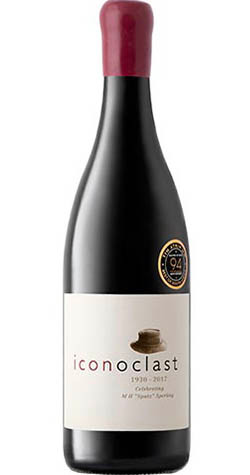 Bottle of Delheim 'Iconoclast' Red Blend, Stellenbosch 2020 wine with berry and spice flavors.