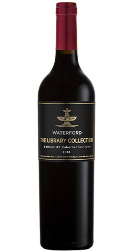 Bottle of Waterford 'The Library Collection Edition: #2' Cabernet Sauvignon, Stellenbosch 2016 red wine with dark fruit and oak.
