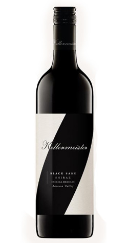 Bottle of Kellermeister 'Black Sash' Shiraz, Barossa 2018 red wine with dark fruit and spice.
