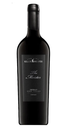 Bottle of Kellermeister 'The Meister' Shiraz, Eden Valley 2017 red wine with dark fruit and spice.
