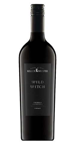 Bottle of Kellermeister 'Wild Witch' Shiraz, Barossa 2021 red wine with dark fruit and spice.