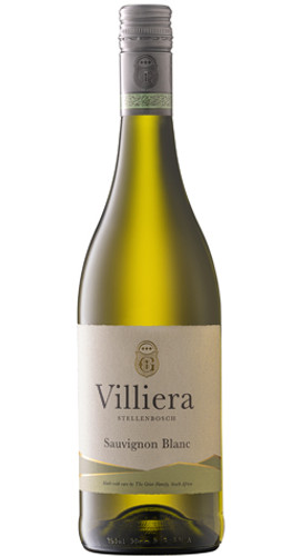 Bottle of Villiera Estate - Sauvignon Blanc, 2022 from Stellenbosch with notes of passion fruit and green pepper.