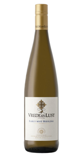 Bottle of Vrede en Lust - 'Early Mist' Riesling, 2022 from Elgin, with notes of citurs and honey.
