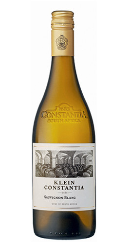 Bottle of Klein Constantia Sauvignon Blanc, Constantia 2023 white wine with tropical and citrus notes.