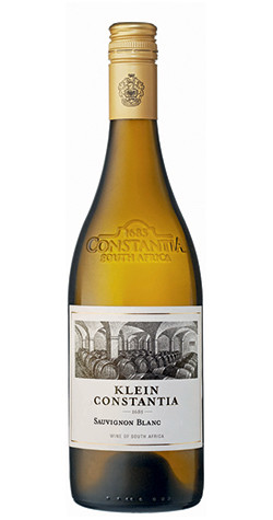 Bottle of Klein Constantia Sauvignon Blanc, Constantia 2023 white wine with tropical and citrus notes.