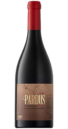 Bottle of Leopard's Leap 'Pardus' Red Blend, Western Cape 2022 wine with dark fruit and spice.