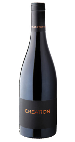 Bottle of Creation Art of Pinot Noir, Walker Bay 2023 red wine with red fruit and spice.
