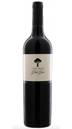 Bottle of Stony Brook Vineyards 'Ghost Gum Red' Cabernet Sauvignon, Franschhoek 2021 red wine with blackberry and oak.