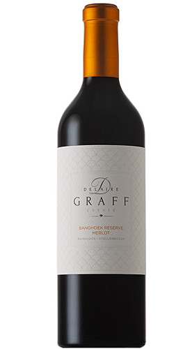 A bottle of Delaire Graff 'Banghoek Reserve' Merlot, 2022 vintage, from Stellenbosch, South Africa.