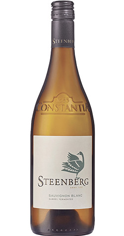 Bottle of Steenberg Barrel Fermented Sauvignon Blanc 2023 from Constantia, South Africa with citrus, vanilla and stone fruit.