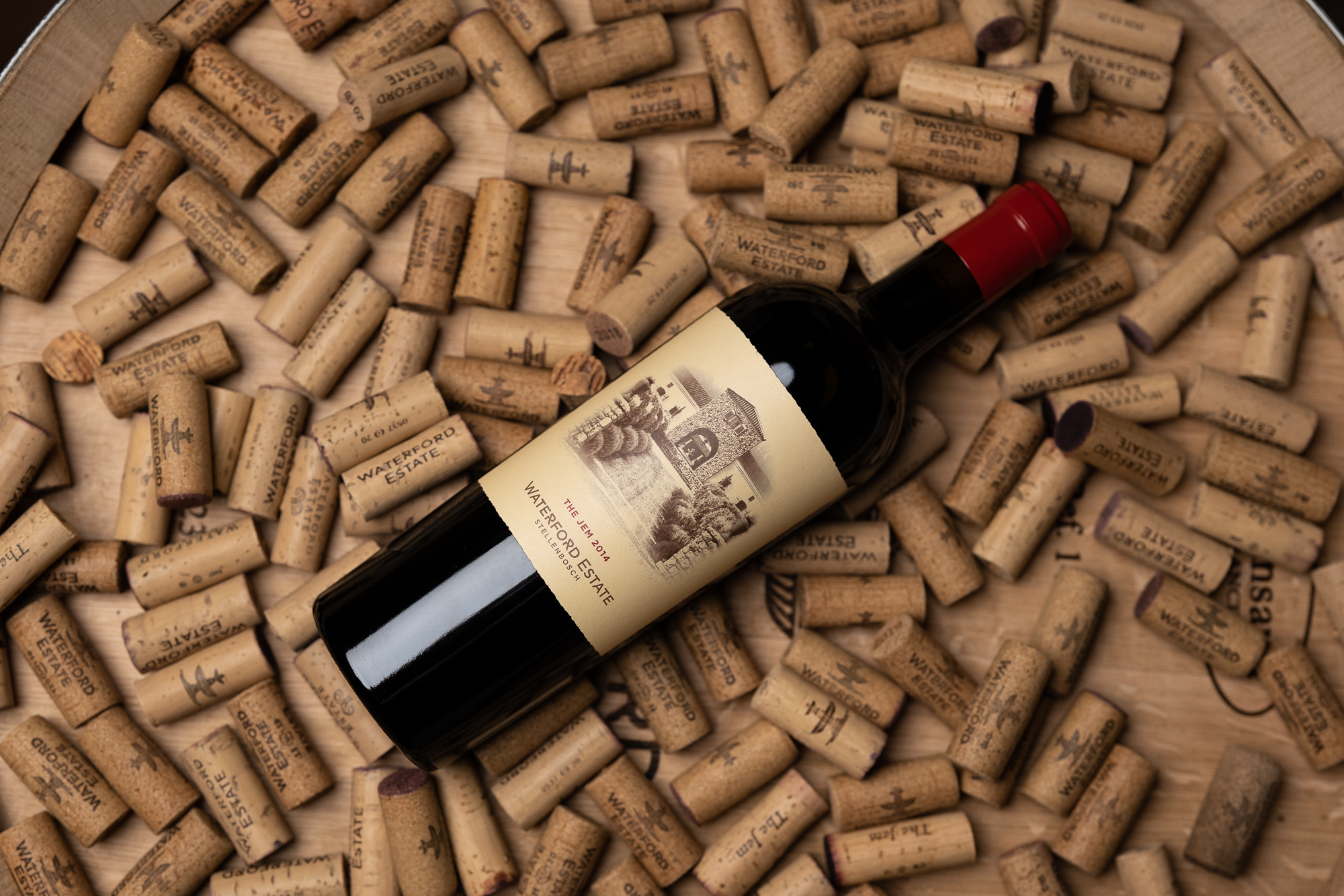 A bottle of Waterford The Jem 2014 delicious red blend from South Africa