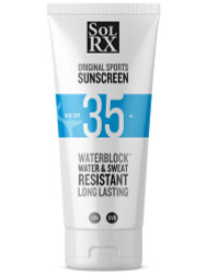 SolRX SPF35 waterblock sports sunscreen lotion 100ml