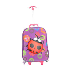 Kids roll along 3d ladybird rollercase luggage Kids roll along 3d ladybird rollercase luggage