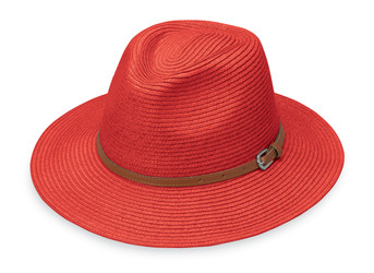 Womens Wallaroo Naples UPF50 sun hat orange