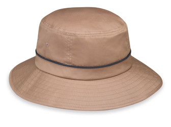 Wallaroo Mens UPF50+ shelton sun hat camel navy Wallaroo Mens UPF50+ shelton sun hat camel navy