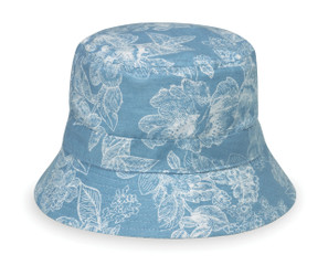 Wallaroo baby Alohat UPF50+ Sun hat blue floral