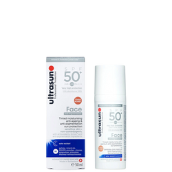Ultrasun SPF50+ anti-pigmentation and anti ageing face tinted sun protection Ultrasun SPF50+ anti-pigmentation and anti ageing face tinted sun protection