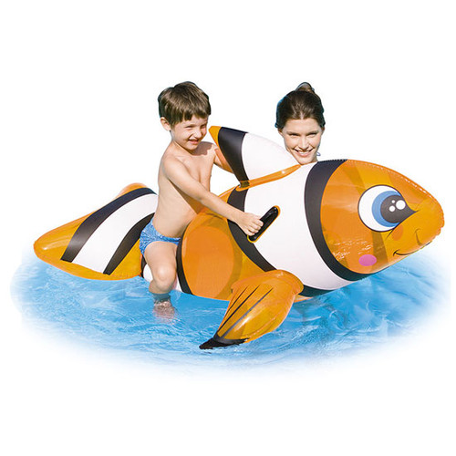 Bestway clown fish inflatable swimming pool ride on