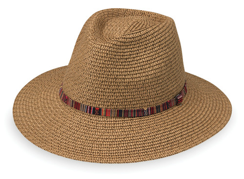 Womens Wallaroo Sedona upf50 sun hat camel