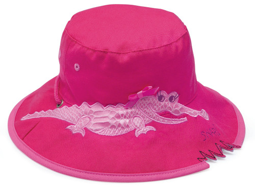 Girls Wallaroo UPF50+ crocodile UV sun hat
