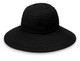 Womens Wallaroo UV scrunchie hat solid black Womens Wallaroo UV scrunchie hat solid black