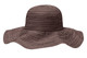 Womens Wallaroo UV scrunchie hat brown white dots Womens Wallaroo UV scrunchie hat brown white dots