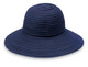 Womens Wallaroo UV scrunchie hat solid navy Womens Wallaroo UV scrunchie hat solid navy