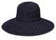 Womens Wallaroo UV scrunchie hat black white dots Womens Wallaroo UV scrunchie hat black white dots