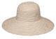 Womens Wallaroo UV scrunchie hat natural brown dots Womens Wallaroo UV scrunchie hat natural brown dots