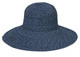 Womens Wallaroo UV scrunchie hat navy white dots Womens Wallaroo UV scrunchie hat navy white dots