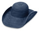 Womens Wallaroo UV scrunchie hat navy white dots Womens Wallaroo UV scrunchie hat navy white dots