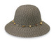 Womens Wallaroo Naomi UPF50+ Sun hat charcoal Womens Wallaroo Naomi UPF50+ Sun hat charcoal