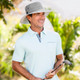Mens Carkella tahoe UPF50+ golf hat grey