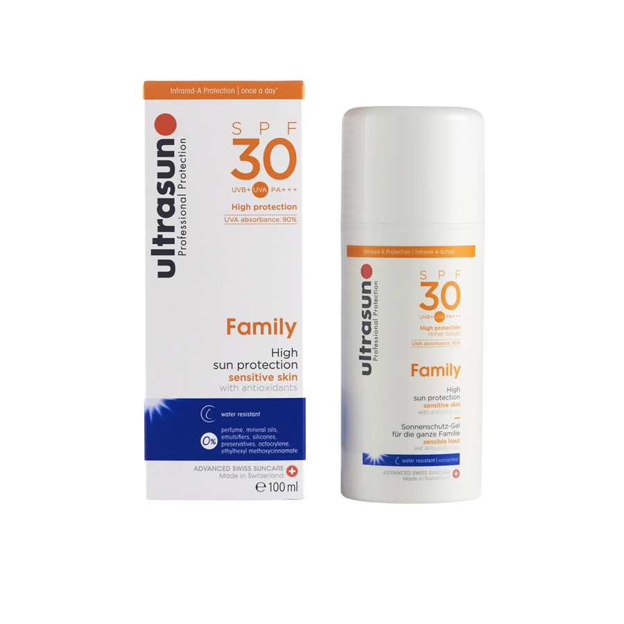Ultrasun sensitive family formula once a day sun protection spf30 100ml