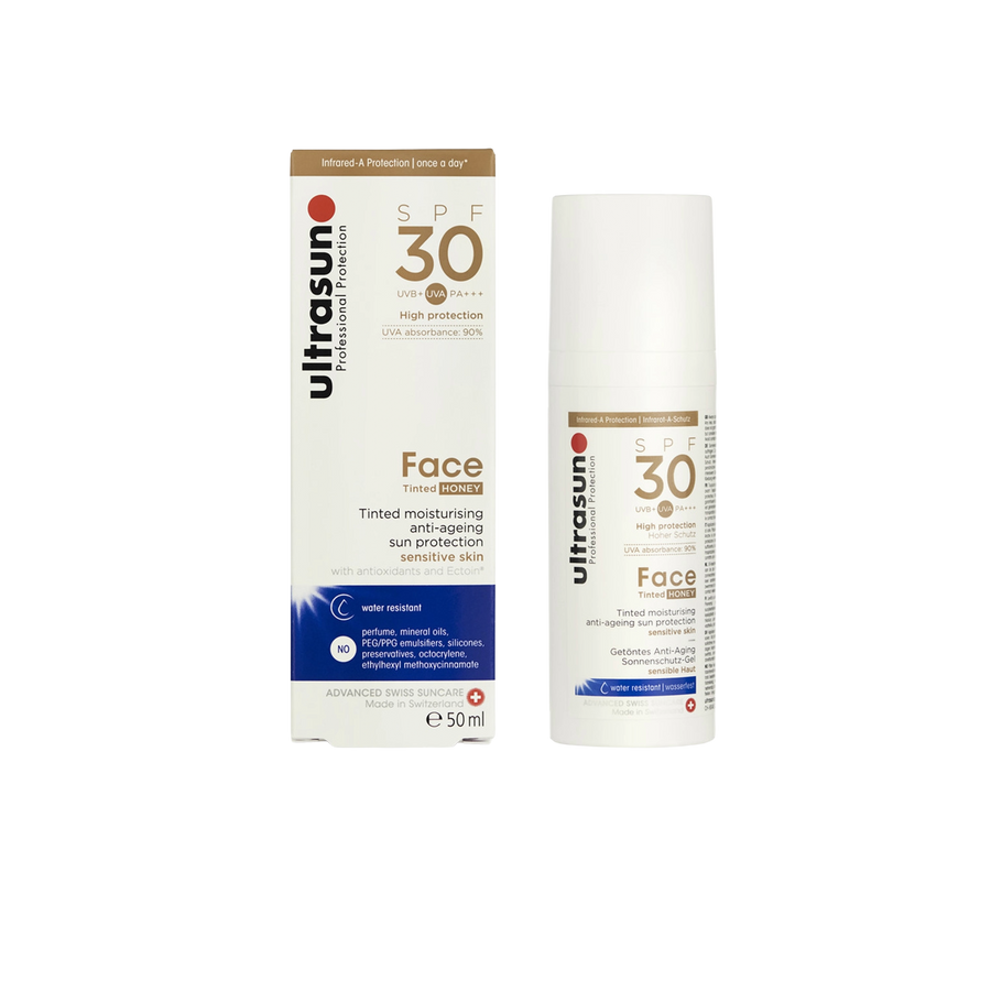 Ultrasun SPF30 tinted honey face anti ageing sunscreen