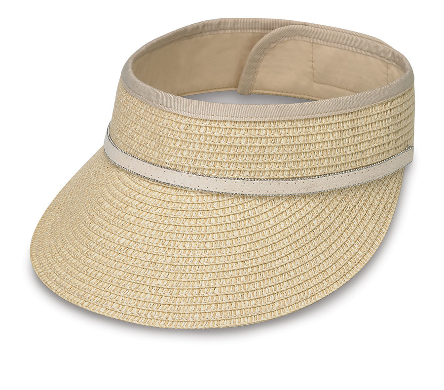 Wallaroo hats bianca visor cap natural Wallaroo hats bianca visor cap natural