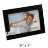 Dad 6" x 4" Cut Out Black Wooden Photo Frame by Juliana