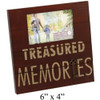 Treasured Memories Photo Picture MDF Brown Wood Frame