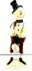 Merry & Bright Christmas Snowman 'Let It Snow' Statue Ornament