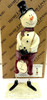 Merry & Bright Christmas Snowman 'Let It Snow' Statue Ornament