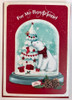 Boyfriend Nice Verse Colourful Glitter New Bear & Gift Christmas Card