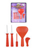 Halloween Pumpkin Carving Kit Tool 5 Pcs Set